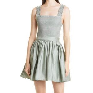 Alice + Olivia Sage Green Mini Dress
